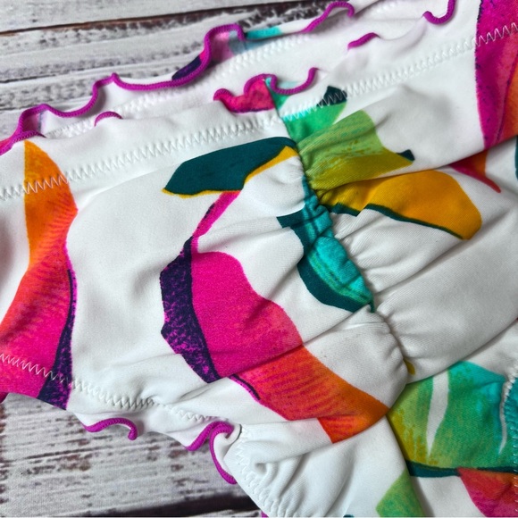 Hula Honey Bikini Swim Bottom White - Picture 3 of 4